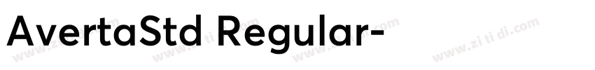 AvertaStd Regular字体转换